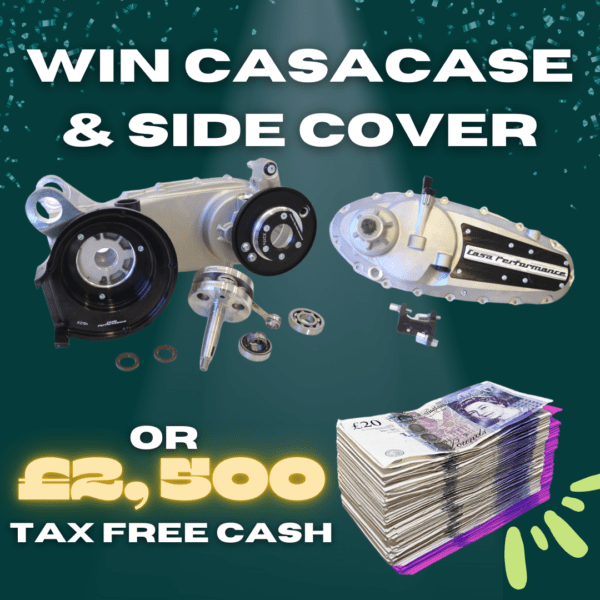 Lambretta CASACASE Crank & Sidecover or £2,500 Tax Free Cash