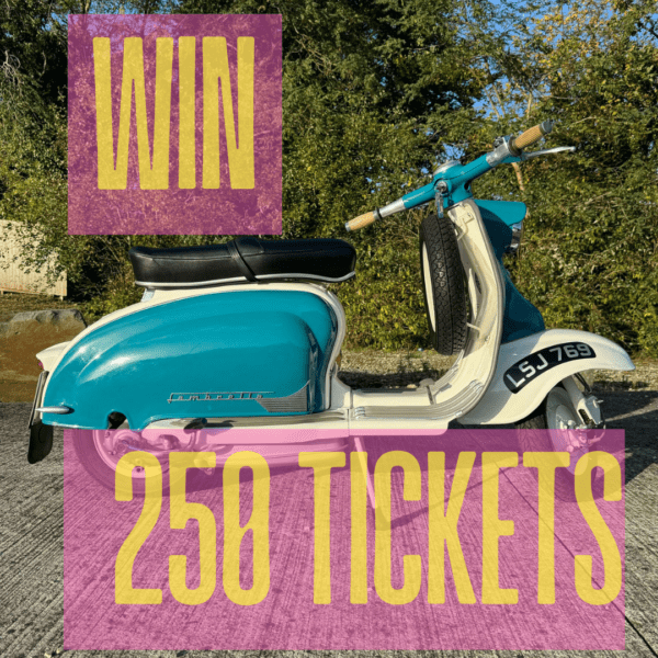 Win 250 Tickets on Our Lambretta Series 1 – Auto Draw – Monday 28th October