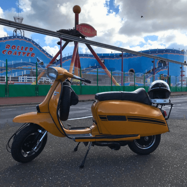 Mark Lipsham from Portsmouth with Ticket Number 5444 Wins 1969 Lambretta GP 125 RT195 in Ochre - Thursday 23rd January - Image 2