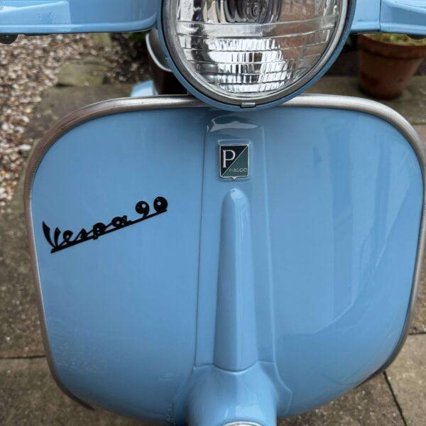 Rhys Hill from Cheshire with Ticket Number 1548 1964 Vespa 90 Small-Door in Sky Blue - Monday 27th January - Image 8