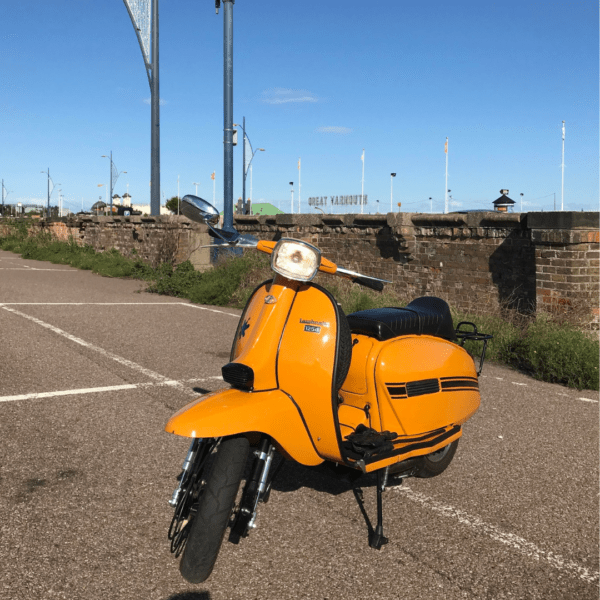 Mark Lipsham from Portsmouth with Ticket Number 5444 Wins 1969 Lambretta GP 125 RT195 in Ochre - Thursday 23rd January - Image 4