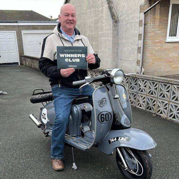 Paul Spencer from Morecambe with Ticket Number 2801 Wins Lambretta Li 125 Series 2 with BGM 195 Engine - Thursday 6th February