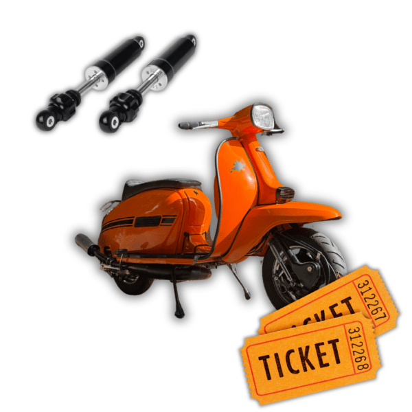 Lambretta or Vespa BGM Front Shocks & 100 Tickets on Orange GP - Auto Draw #4