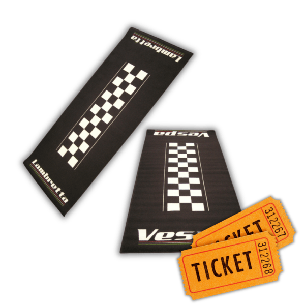 Lambretta or Vespa Garage Mat & 10 Tickets on SX 240 – Auto Draw #7