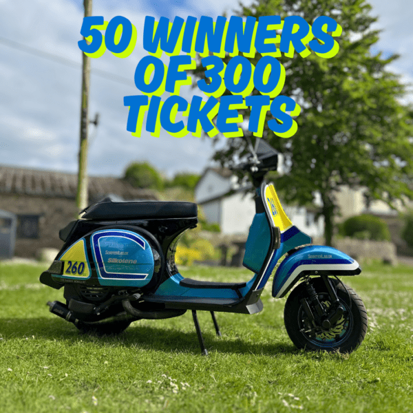 50 x Winners of 300 Tickets on Vespa T5 MK1 - Auto Draw